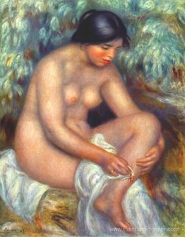 Bather essuyant une blessure Bather essuyant une blessure