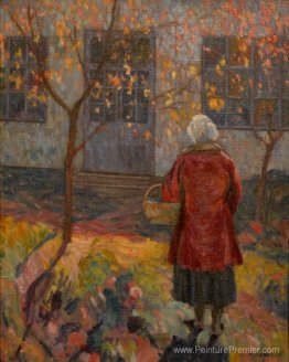 Femme dans le jardin, à șopârlița Femme dans le jardin, à șopârlița