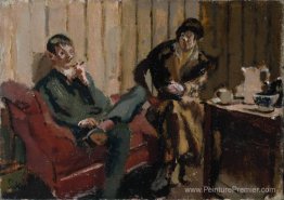 La petite fête du thé Nina Hamnett et Roald Kristian La petite fête du thé Nina Hamnett et Roald Kristian