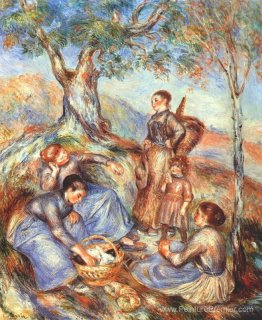 Les cueilleurs de raisin au déjeuner Les cueilleurs de raisin au déjeuner