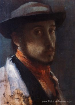 Autoportrait dans un chapeau doux Autoportrait dans un chapeau doux