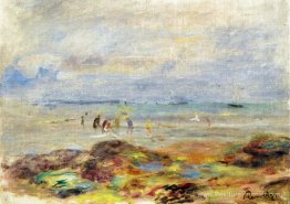 Roches avec des pêcheurs de crevettes Roches avec des pêcheurs de crevettes