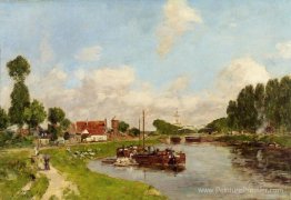 Des borges sur le canal de Saint-Valery-sur-Somme Des borges sur le canal de Saint-Valery-sur-Somme
