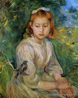 Jeune fille avec un oiseau Jeune fille avec un oiseau