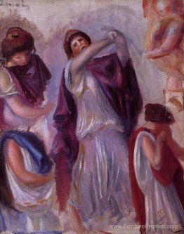 Scène antique femmes aux peplums Scène antique femmes aux peplums