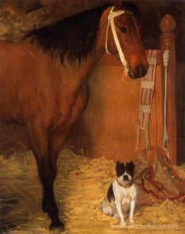 Aux écuries, aux chevaux et au chien Aux écuries, aux chevaux et au chien