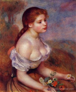 Jeune fille avec des marguerites Jeune fille avec des marguerites