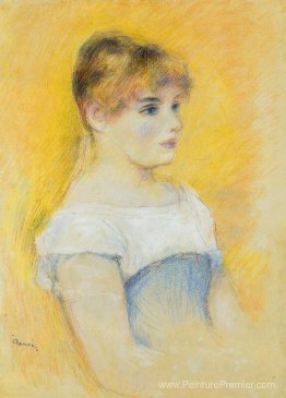 Jeune fille dans un corset bleu Jeune fille dans un corset bleu
