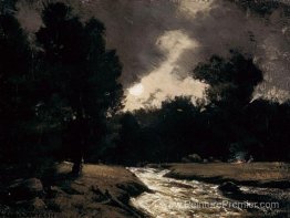 Ruisseau se précipitant au clair de lune Ruisseau se précipitant au clair de lune