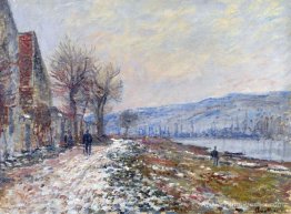 Le Siene à Lavacourt, effet de la neige Le Siene à Lavacourt, effet de la neige