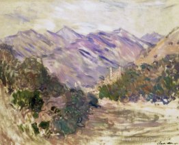 La vallée de la nervure avec Dolceacqua La vallée de la nervure avec Dolceacqua