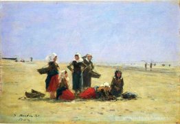 Femmes sur la plage à Berck Femmes sur la plage à Berck