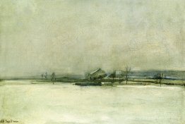 Paysage d'hiver avec grange Paysage d'hiver avec grange