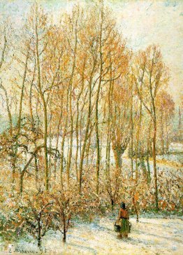 Mattina Sunlighton la neve, Eragny-sur-Epte Mattina Sunlighton la neve, Eragny-sur-Epte
