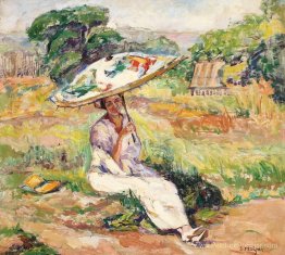 Femme avec parapluie japonais Femme avec parapluie japonais