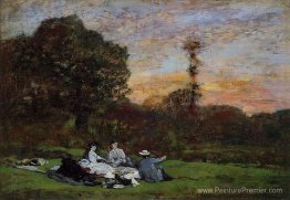 La famille manet pique-niquer La famille manet pique-niquer