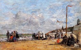 Trouville, scène de plage Trouville, scène de plage