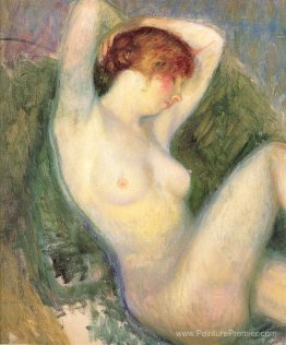 Nu dans une chaise verte Nu dans une chaise verte