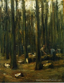 Bûcheron dans la forêt Bûcheron dans la forêt