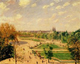 Les jardins Tuilleries matin, printemps, soleil Les jardins Tuilleries matin, printemps, soleil