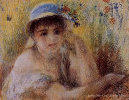Femme dans un chapeau de paille Femme dans un chapeau de paille
