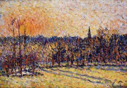 Coucher de soleil, clocher bazincourt Coucher de soleil, clocher bazincourt