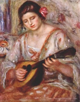Fille avec une mandoline Fille avec une mandoline