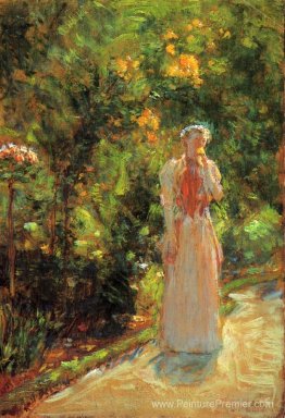 Mme Hassam dans le jardin Mme Hassam dans le jardin