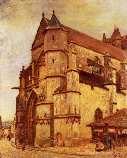 L'église de Moret, matin pluvieux L'église de Moret, matin pluvieux