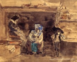 Famille Breton par la cheminée Famille Breton par la cheminée