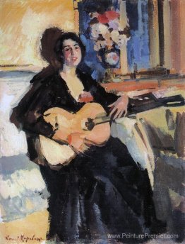 Dame avec une guitare Dame avec une guitare