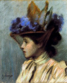 Dame avec un chapeau Dame avec un chapeau