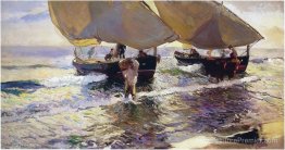 L'arrivée des bateaux L'arrivée des bateaux