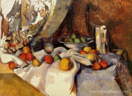 Poste de vie morte, bouteille, tasse et fruits Poste de vie morte, bouteille, tasse et fruits