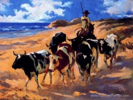 Bœufs à la plage Bœufs à la plage