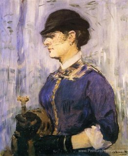 Jeune femme dans un chapeau rond Jeune femme dans un chapeau rond