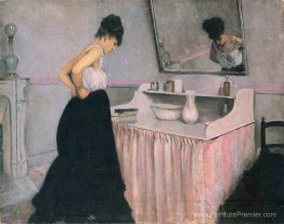 Femme à une coiffeuse Femme à une coiffeuse