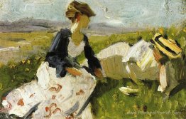 Deux femmes à flanc de colline Deux femmes à flanc de colline