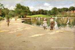 Le lac pour les yachts miniatures Le lac pour les yachts miniatures