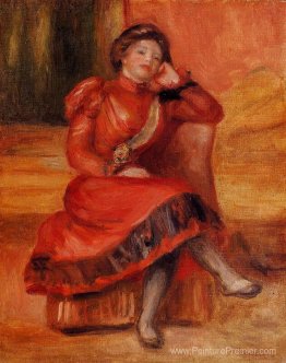 Danseuse espagnole dans une robe rouge Danseuse espagnole dans une robe rouge