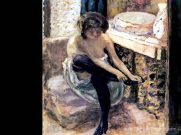 Femme en bas noir Femme en bas noir
