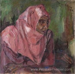 Portrait d'une femme portant un hijab rose Portrait d'une femme portant un hijab rose