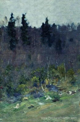 Début du printemps. La dernière neige. Début du printemps. La dernière neige.