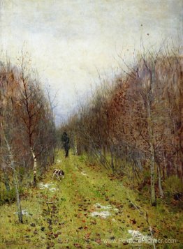 Paysage d'automne avec chasseur Paysage d'automne avec chasseur