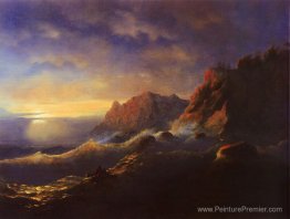 Tempête. Coucher de soleil Tempête. Coucher de soleil