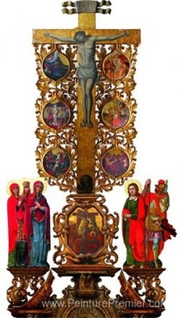 Crucifixtion avec des scènes de la passion du Christ Crucifixtion avec des scènes de la passion du Christ
