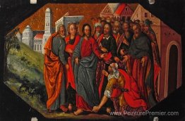 Christ guérit la femme hémorragie Christ guérit la femme hémorragie