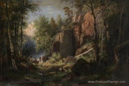 Vue de l'île Valaam. Kukko Vue de l'île Valaam. Kukko