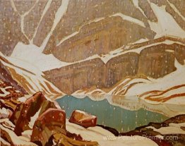 Chacs de neige en montagne, lac Oesa Chacs de neige en montagne, lac Oesa