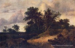 Paysage avec une maison dans le bosquet Paysage avec une maison dans le bosquet
